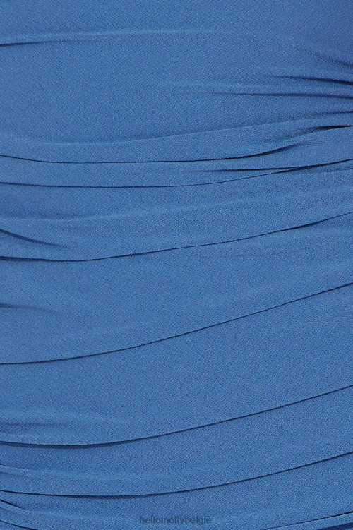 kleding Hello Molly all the curves midi-jurk blauw XR2L5151