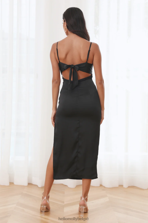 kleding Hello Molly alles over stijl midi-jurk zwart XR2L5335