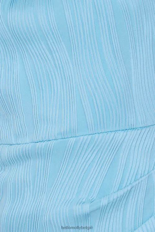 kleding Hello Molly beachwave midi-jurk blauw XR2L4037