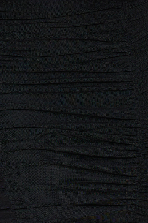 kleding Hello Molly bestie loves mesh midi-jurk zwart XR2L4242