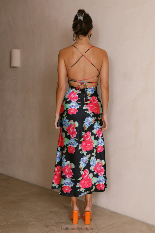 kleding Hello Molly bloeiende lichte midi-jurk met bloemen XR2L3701