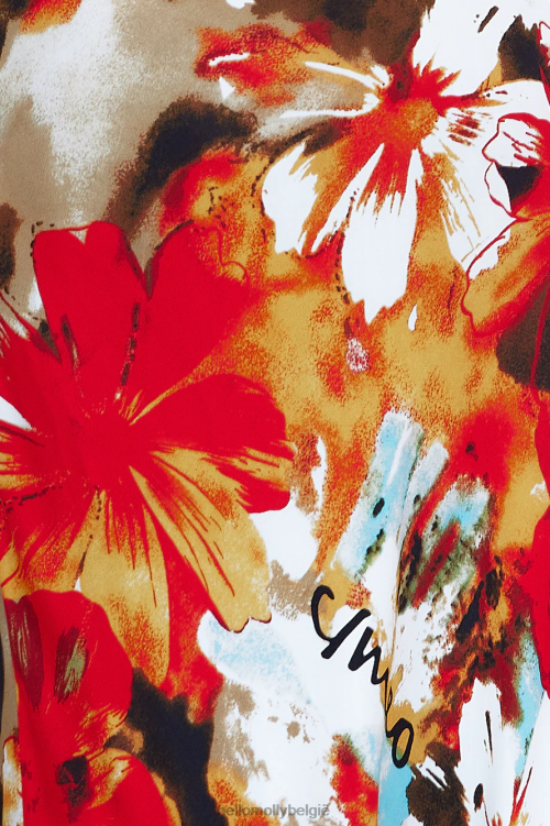 kleding Hello Molly c/meo aanbid je midi-jurk miami met bloemenprint XR2L5290