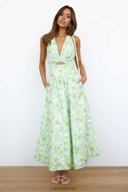 kleding Hello Molly c/meo far away midi-jurk met bloemenprint XR2L5264