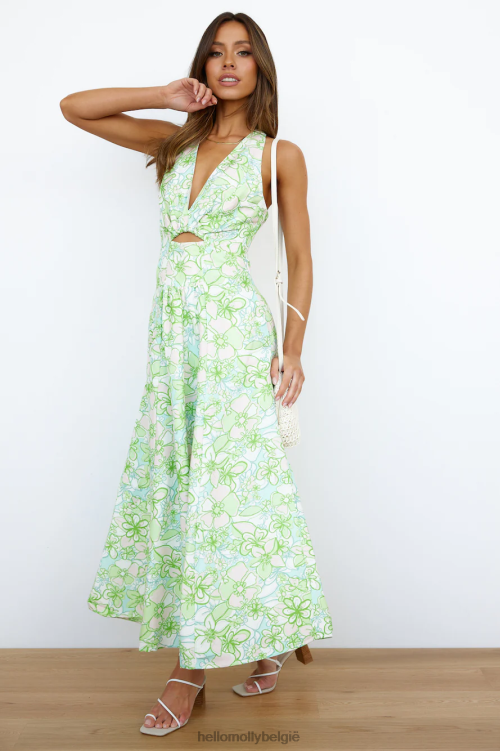 kleding Hello Molly c/meo far away midi-jurk met bloemenprint XR2L5264