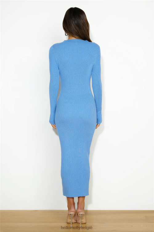 kleding Hello Molly dating op dit moment midi-jurk blauw XR2L5322