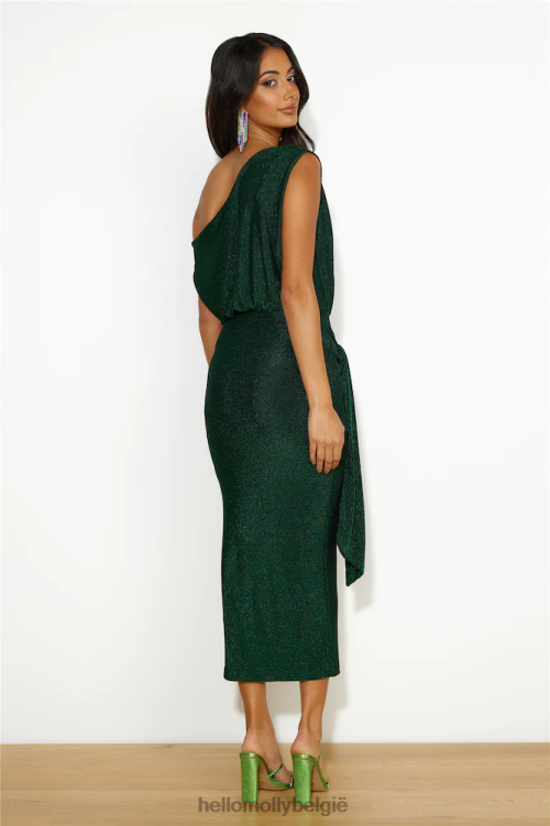 kleding Hello Molly door mij gewenste midi-jurk groen XR2L5190