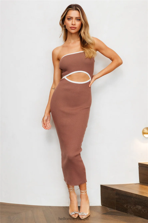kleding Hello Molly dwaze games midi-jurk bruin XR2L5333