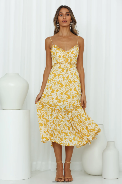 kleding Hello Molly echo's van een zomerse midi-jurk XR2L3781