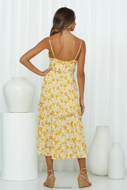 kleding Hello Molly echo's van een zomerse midi-jurk XR2L3781