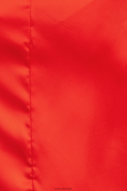 kleding Hello Molly felle wens satijnen midi-jurk rood XR2L4231
