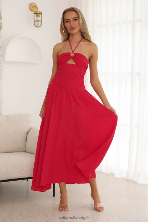 kleding Hello Molly ga terug in de tijd midi-jurk XR2L6338