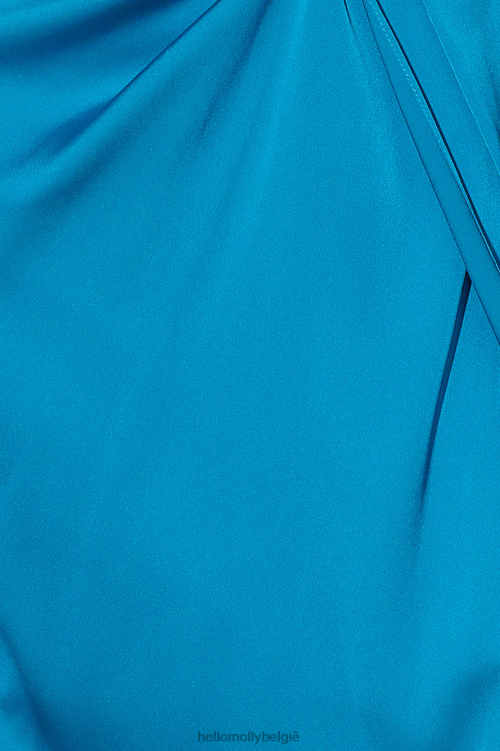 kleding Hello Molly gloednieuwe mood midi-jurk blauw XR2L5105
