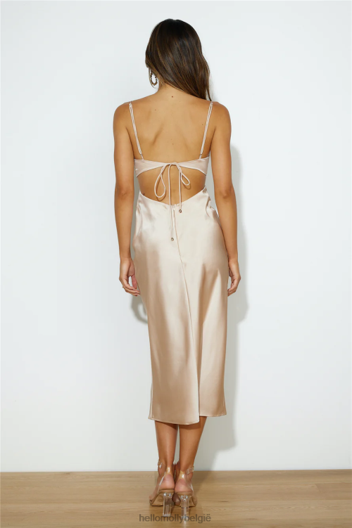 kleding Hello Molly hi gorg midi-jurk champagne XR2L3802