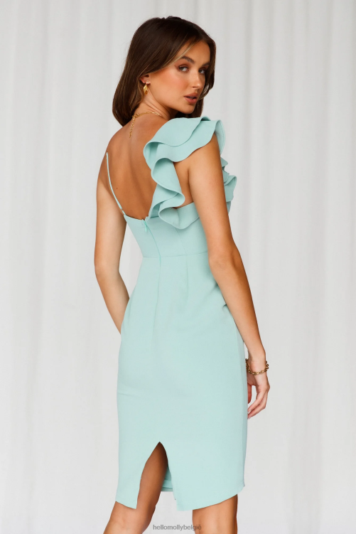 kleding Hello Molly home late midi-jurk mint XR2L3979