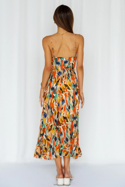 kleding Hello Molly lay it out midi-jurk groen XR2L3477