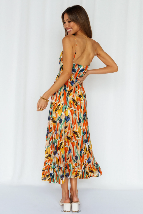 kleding Hello Molly lay it out midi-jurk groen XR2L3477