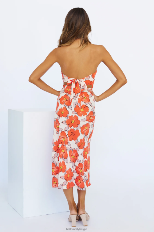 kleding Hello Molly lily lover midi-jurk rood XR2L3822