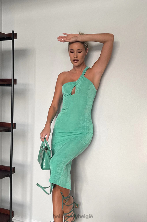 kleding Hello Molly lollipop midi-jurk groen XR2L4182