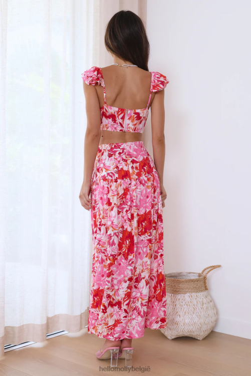 kleding Hello Molly love the fit midi-jurk roze XR2L3762