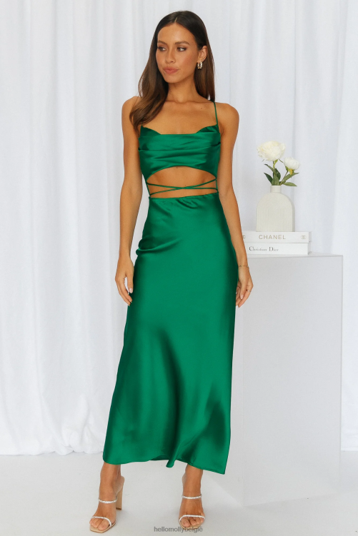 kleding Hello Molly made love midi-jurk groen XR2L3819