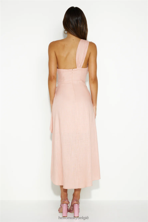 kleding Hello Molly midi-jurk abrikoos vasthoudend XR2L5071