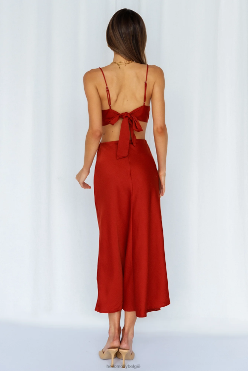 kleding Hello Molly midi-jurk voor overdag, koper XR2L4078