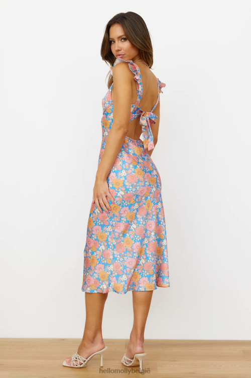 kleding Hello Molly non-stop babe midi-jurk blauw XR2L4096