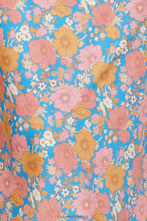 kleding Hello Molly non-stop babe midi-jurk blauw XR2L4096