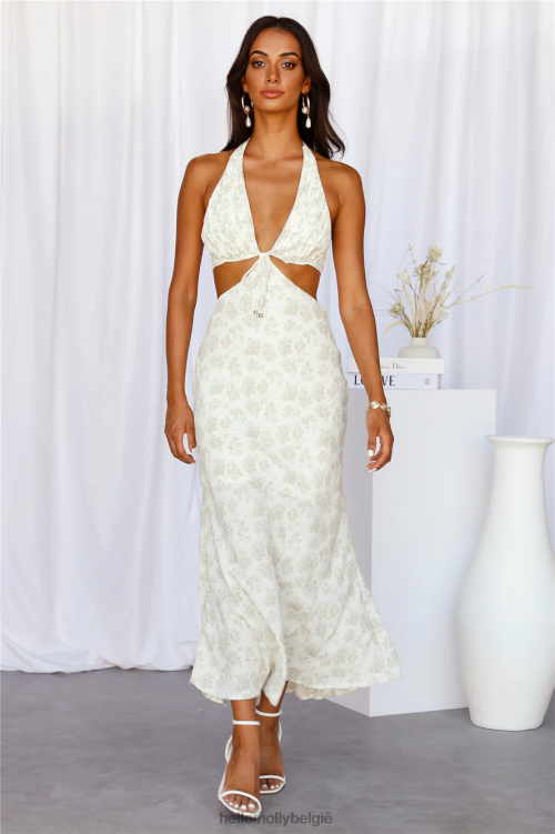 kleding Hello Molly opgehouden midi-jurk salie XR2L4176