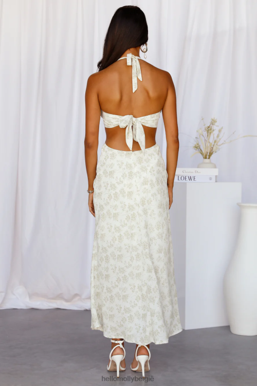 kleding Hello Molly opgehouden midi-jurk salie XR2L4176