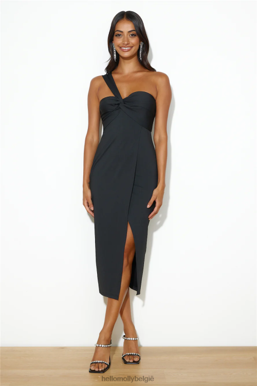 kleding Hello Molly past overal bij midi-jurk zwart XR2L4209