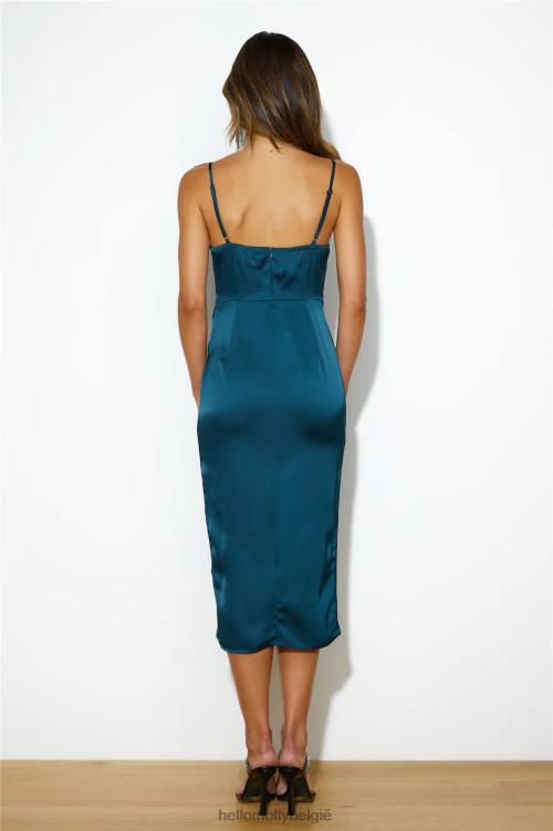 kleding Hello Molly pick me midi-jurk groen XR2L4067