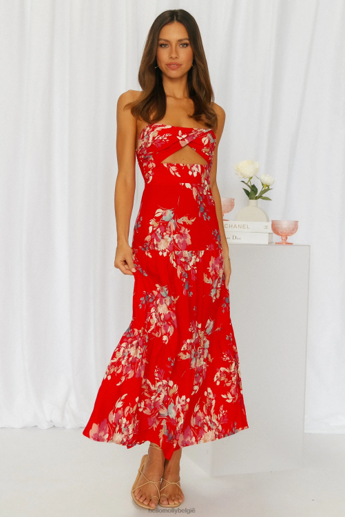 kleding Hello Molly poseren voor de show midi-jurk XR2L3848