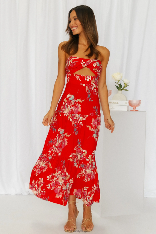 kleding Hello Molly poseren voor de show midi-jurk XR2L3848