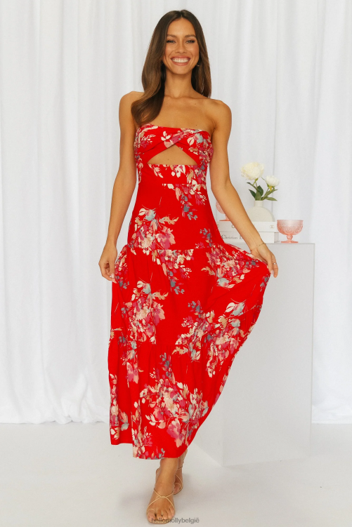 kleding Hello Molly poseren voor de show midi-jurk XR2L3848