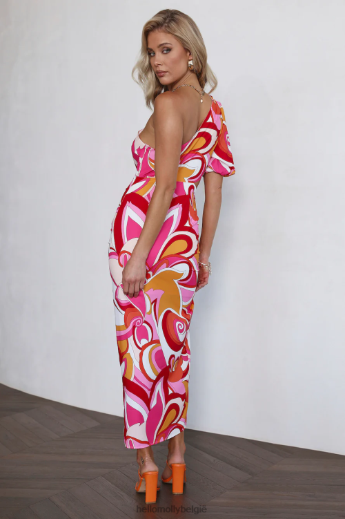 kleding Hello Molly ready to dance midi-jurk rood XR2L5390