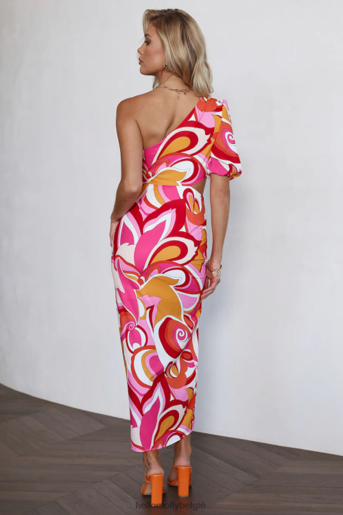 kleding Hello Molly ready to dance midi-jurk rood XR2L5390