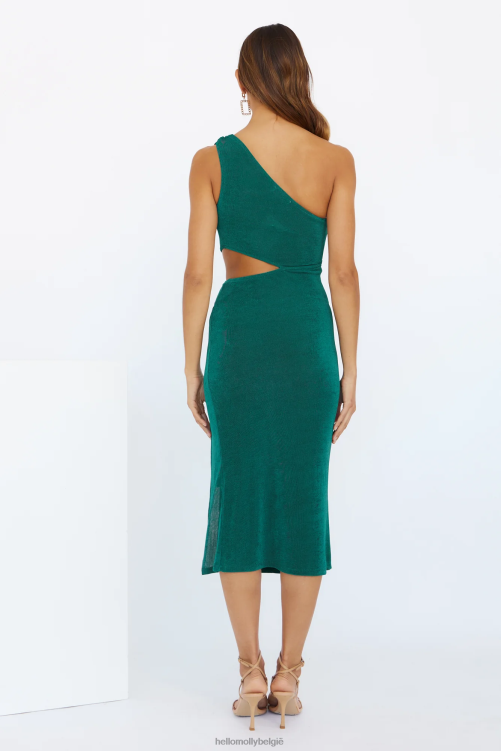 kleding Hello Molly ring ring midi-jurk smaragd XR2L3994