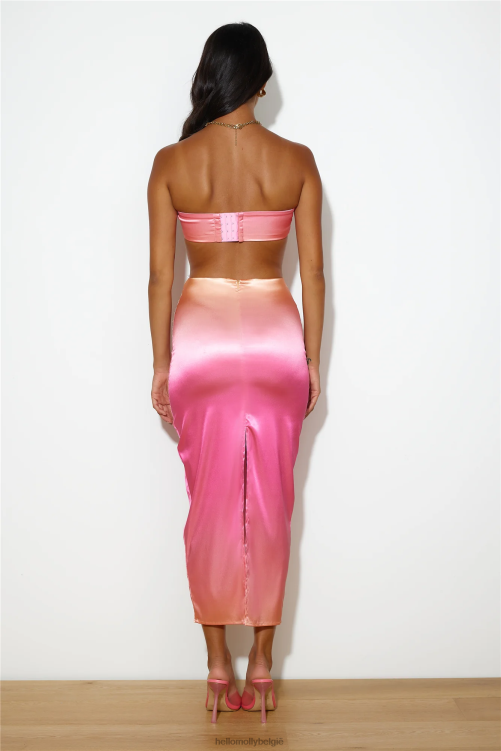 kleding Hello Molly runaway suela midi-jurk zonsondergang XR2L3942