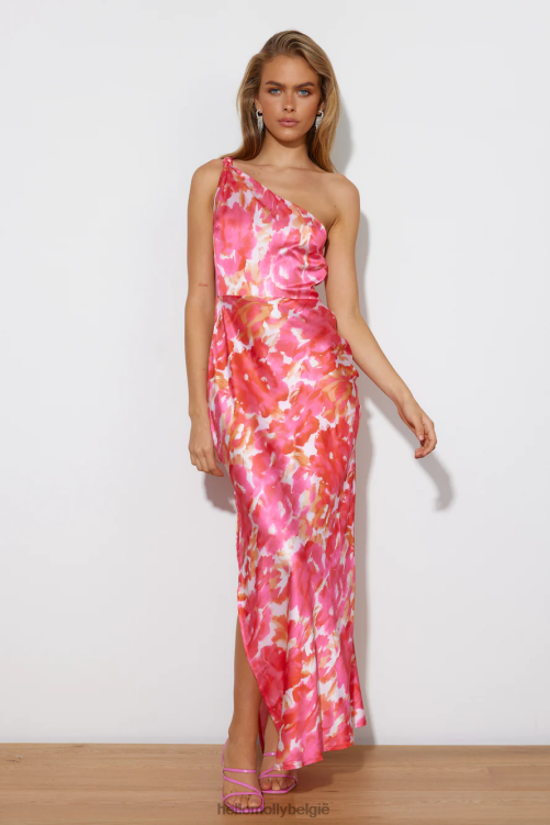 kleding Hello Molly she is beauty midi-jurk roze XR2L3897