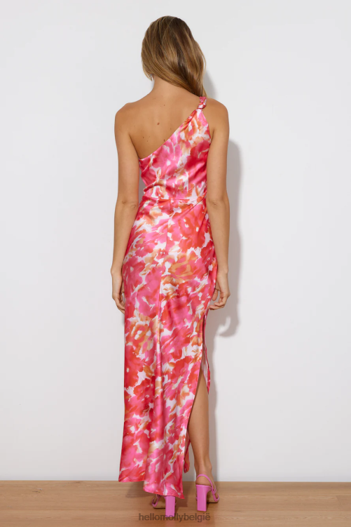 kleding Hello Molly she is beauty midi-jurk roze XR2L3897