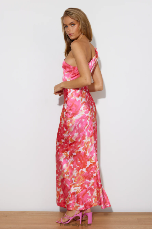 kleding Hello Molly she is beauty midi-jurk roze XR2L3897