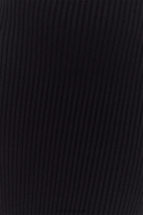 kleding Hello Molly simple love geribbelde midi-jurk zwart XR2L5370