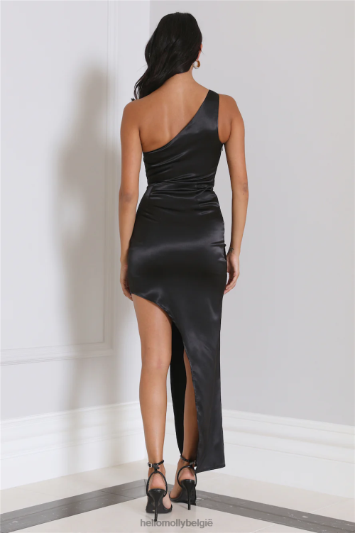 kleding Hello Molly slankste meisjes midi-jurk zwart XR2L5212