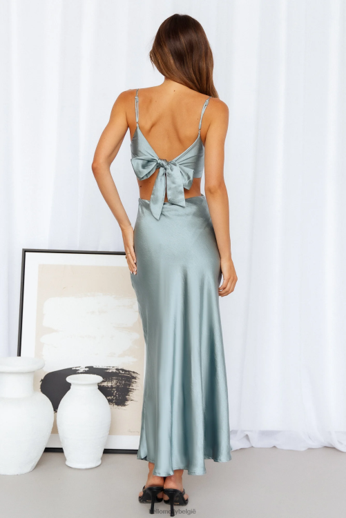 kleding Hello Molly smile for the camera midi-jurk lichtblauw XR2L3873