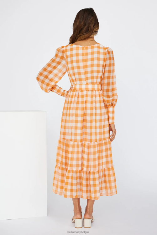 kleding Hello Molly time of fairytales midi-jurk oranje XR2L5391