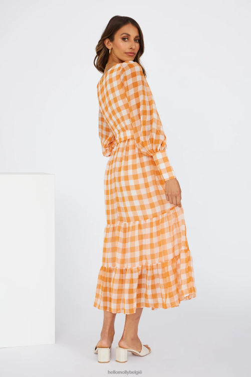 kleding Hello Molly time of fairytales midi-jurk oranje XR2L5391