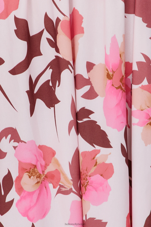 kleding Hello Molly wait in the sun midi-jurk rood XR2L3958