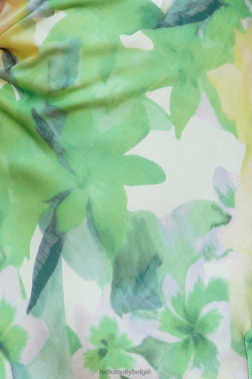 kleding Hello Molly you're the one midi-jurk groen XR2L5222