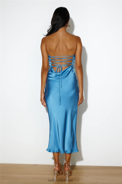 kleding Hello Molly your heat midi-jurk blauw XR2L3772